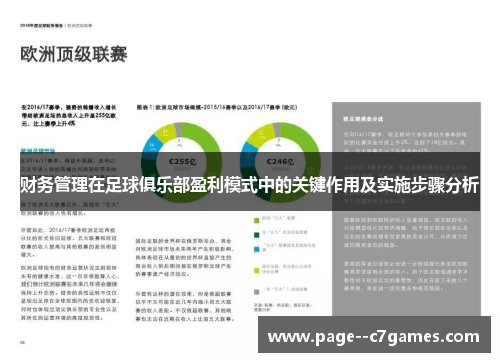 财务管理在足球俱乐部盈利模式中的关键作用及实施步骤分析 财务管理在足球俱乐部盈利模式中的关键作用及实施步骤分析